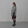 LCDC™ Tied Detail Layered Knit Skirt (Melange Grey)