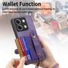For Redmi Note 15 14 13 Pro Plus K90 Phone Case Wristband Leather Wallet Card Pocket Xiaomi 17 Pro Max 15 15T Poco F7 X7 Cover