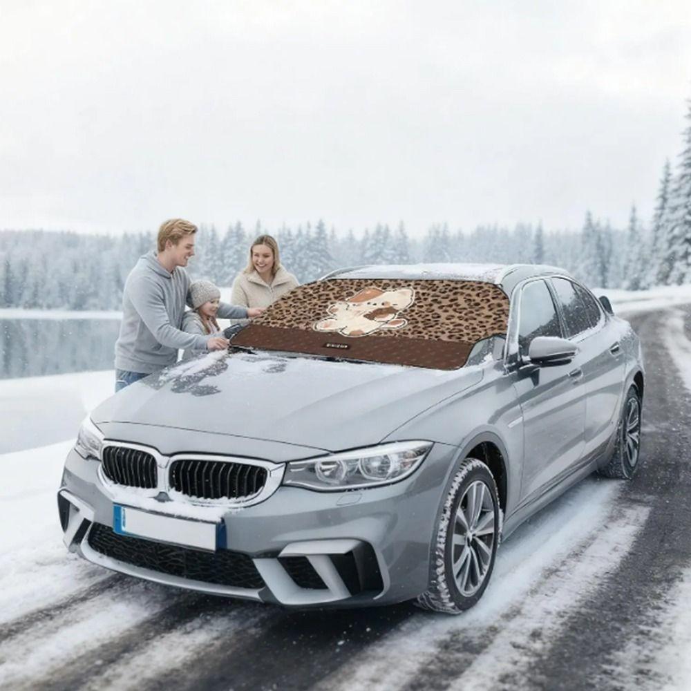 Sun-protective Car Snow Cover Windshield Windshield Sunshade Auto Front Window Cover  Winter Season