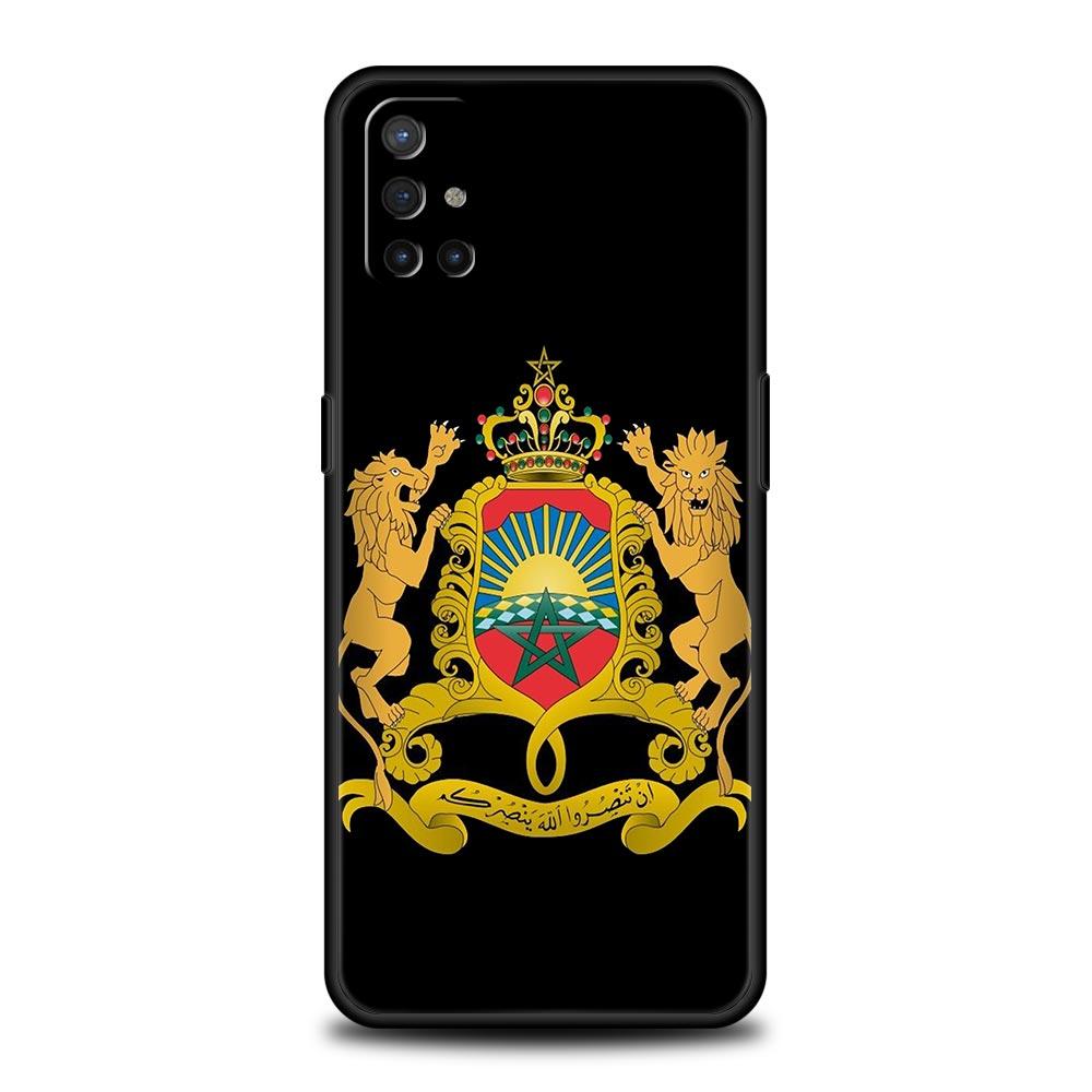 Morocco Flag Passport For OnePlus 10 Pro 9 8T 8 Nord N10 7 7T 9R Phone Case For 1+ Nord 2T CE 2 N100 N200 Z 5G Soft Black Cover