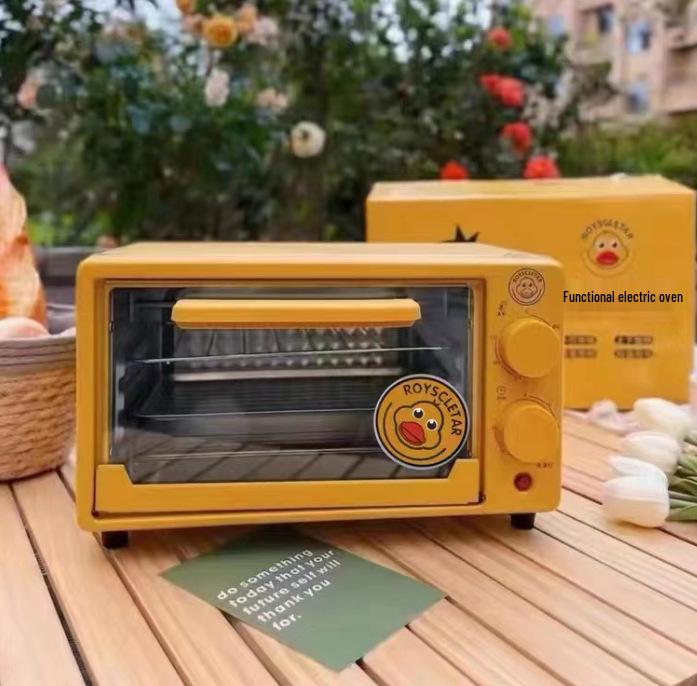 12L Little Tyrant Yellow Duck Electric Vertical Oven with Timer - Large Capacity, Ideal for Gifts and Exhibitions