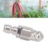 4PCS 55mm Sewer Jet Nozzle 5000 PSI with 1/4 Inch Quick Connector Pressure Washer Nozzle Stainless Steel Silver