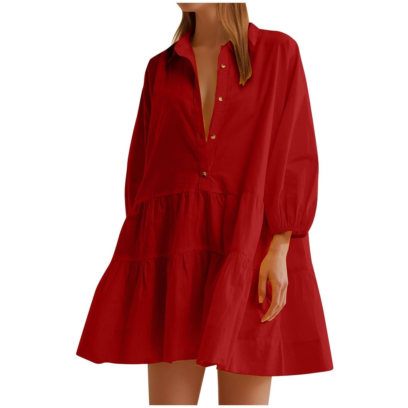 

Женское платье в стиле бохо, повседневное свободное платье макси с короткими рукавами и нагрудником XS винный