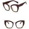 Print Blue Light Blocking Anti Radiation Cat Eye Frame Eyewear Optical Glasses Anti Blue Light Glasses Computer Eyeglasses