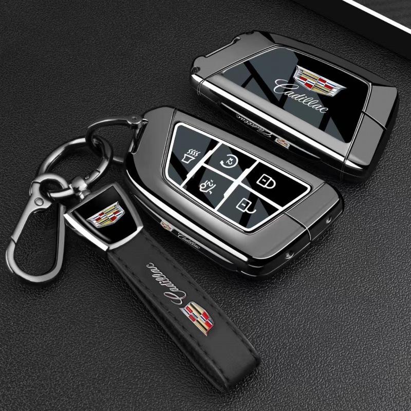 Cadillac Key Case: Compatible with XT5, CT4, CT5, GT4, XT4, IQ, CT6, and XT6 Models.