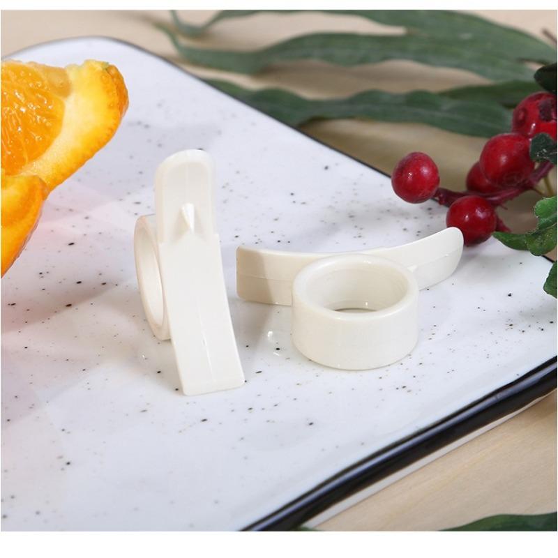 

Легкая открывалка для цитрусовых и апельсинов, нож для очистки кожуры лимона и фруктов, инструмент для приготовления пищи белый