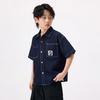 Boy's Casual Denim Short-Sleeve Shirt