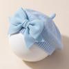 Soft Baby Big Bow Beret Knitted Warm Hat New Kids Beanie Cap  Fall Winter