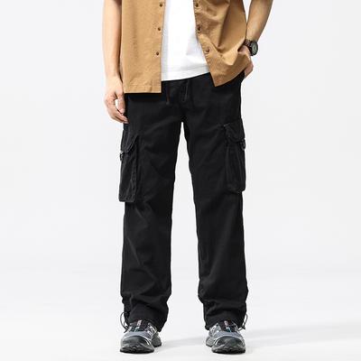 Men's New American Retro Sports Design Multi-pocket Versatile Typants