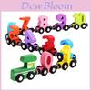 Wooden Magnetic Train With Number Blocks For Early Education Kids Development