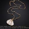 32 Styles Charm Boho Natural Shells Necklaces Scallop Pendant Necklace For Women Gifts Chain Style Alloy Seashell Summer Jewelry