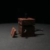 Cartoon Robot Diffuser Partable Shaking Feet Wooden Doll Wood Shake Car Ornament  Car Accessories