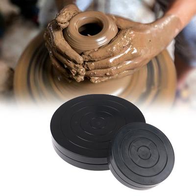 1PC Tragbare Töpferscheibe Drehen Plattenspieler Student Plattenspieler Universal Schwarz Pull Ton Bildhauerei Werkzeug
