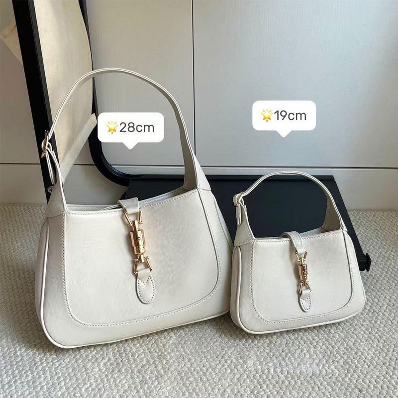 

2024 Xiaohongshu-рекомендованная женская сумка из натуральной кожи GG: Простая сумка-мессенджер 1961 года через плечо и подмышку.