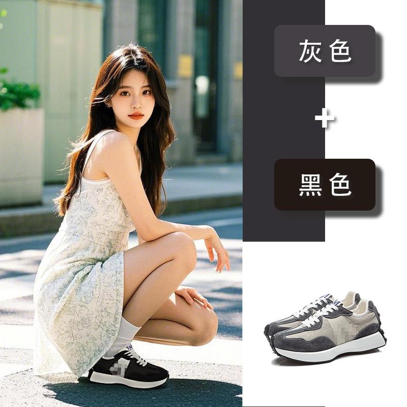 New Sports Forrest Gump Shoes Women's 2025 Autumn Fashion Versatile Platform Women's Shoes Leather Casual Dad Shoes Children's Models