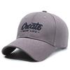 Curved Cotton Brim Cap With Embroidery Adjustable Strap Men Women Outdoor Use