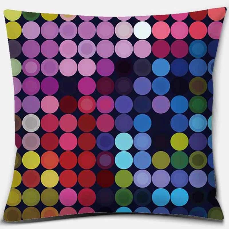 Rainbow Printing Square Pillowcase Home Decoration Car Sofa Cushion Cover