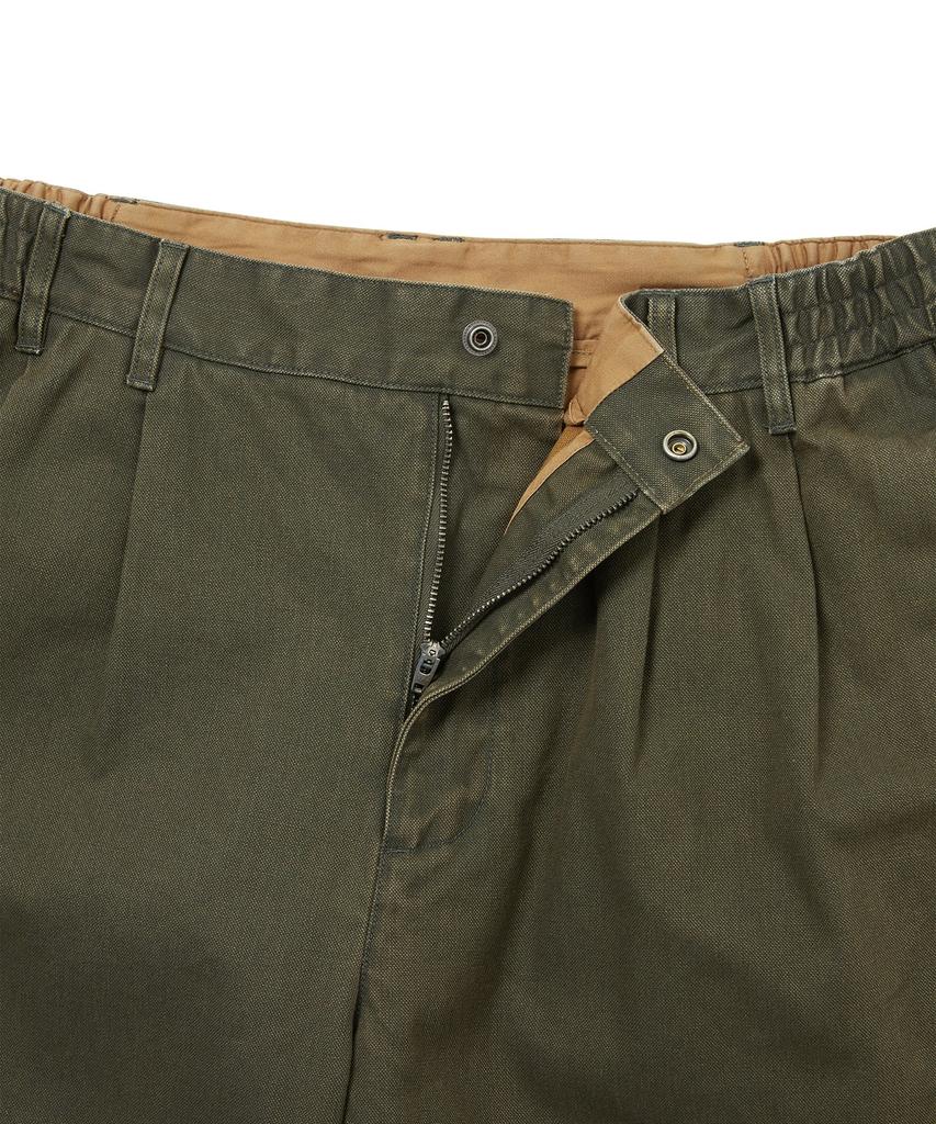 THISISNEVERTHAT Double Pleated Wide Pant Dark Olive