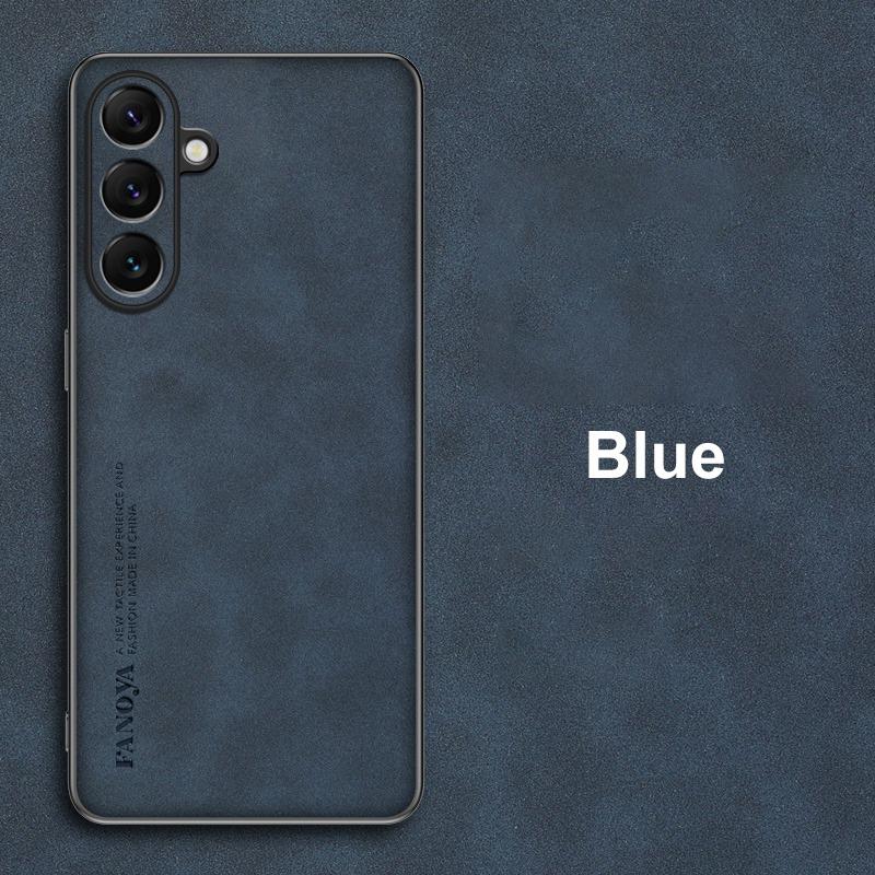 

Чехол для Samsung Galaxy A55 5G Роскошный чехол для телефона из ПУ кожи для Samsung A35 A55 Задняя крышка Силиконовый противоударный Полная защита For Samsung A35 5G синий