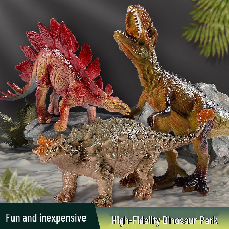 Jurassic Tyrannosaurus Rex Rubber Dinosaur Toy Set for Boys - Perfect Role-Playing Gift for Children's Day, June 1st