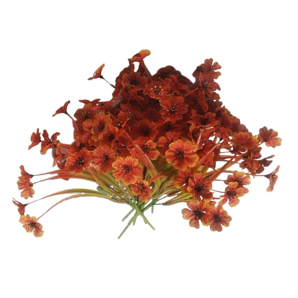 10pcs Artificial Fall Flowers Real Looking Vibrant Colors No Fade Fall Fake Flowers for Farmhouse Home Garden Decoration