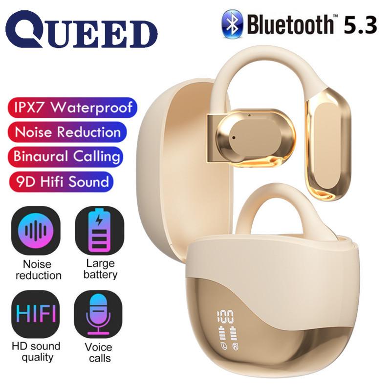 

Новая беспроводная Bluetooth-гарнитура подвесного типа с открытым ухом, спортивная гарнитура OWS с длинной батареей и костной проводимостью газа