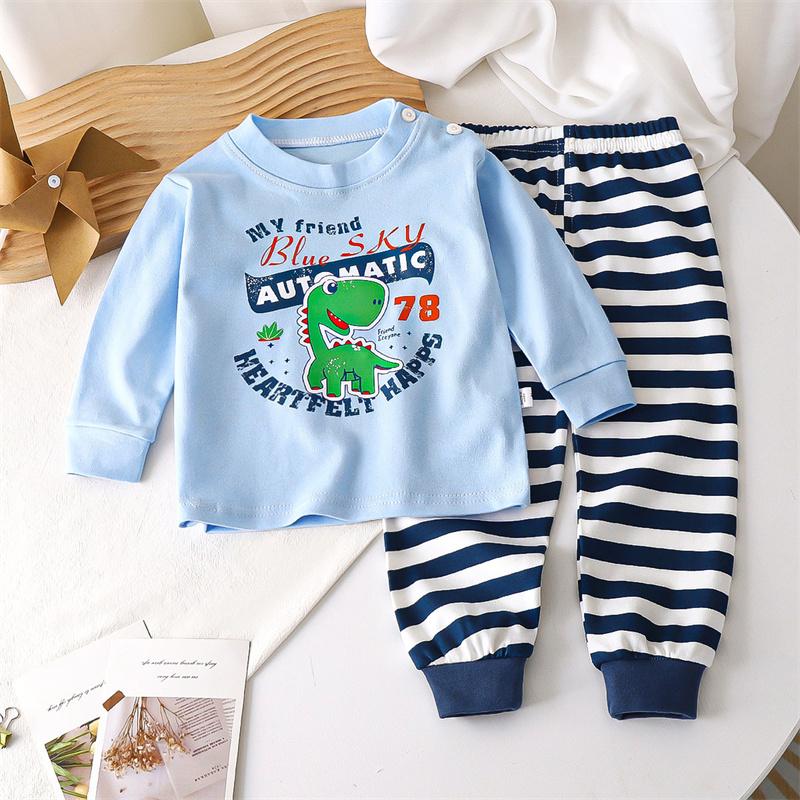 Children's Autumn And Winter Long Sleeved Pure Cotton Thermal Underwear Set