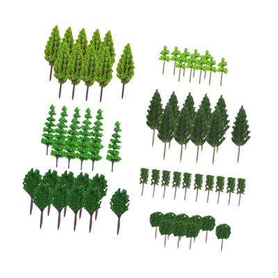 70Pcs Model Trees Miniature Landscape Garden Supplies Decorative Projects Fairy
