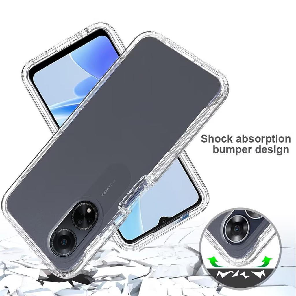 Case For OPPO A18 A38 A17 A53S A98 A78 A58 A54 A74 5G A93 A16 A16S A60 A5 A5X Built In Screen Protector 360 Full Body Shockproof