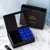 Jewelry Gift Box with Lids, Preserved Rose Jewelry Set Gift Box, Velvet Romantic Valentines Packaging Box with 12 Roses for Valentines Day Mothers Day