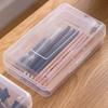 Transparent Pencil Box Hard Plastic Pencil Case Crayon Pen Box Sketch Pencil Case Stacking Office Supplies Organizer Box