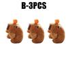 Cute Capybara Keychain Plush Toy with Bubble Popping and Tail Wagging Fun Stuffed Animal Key Ring for Bag Backpack Purse