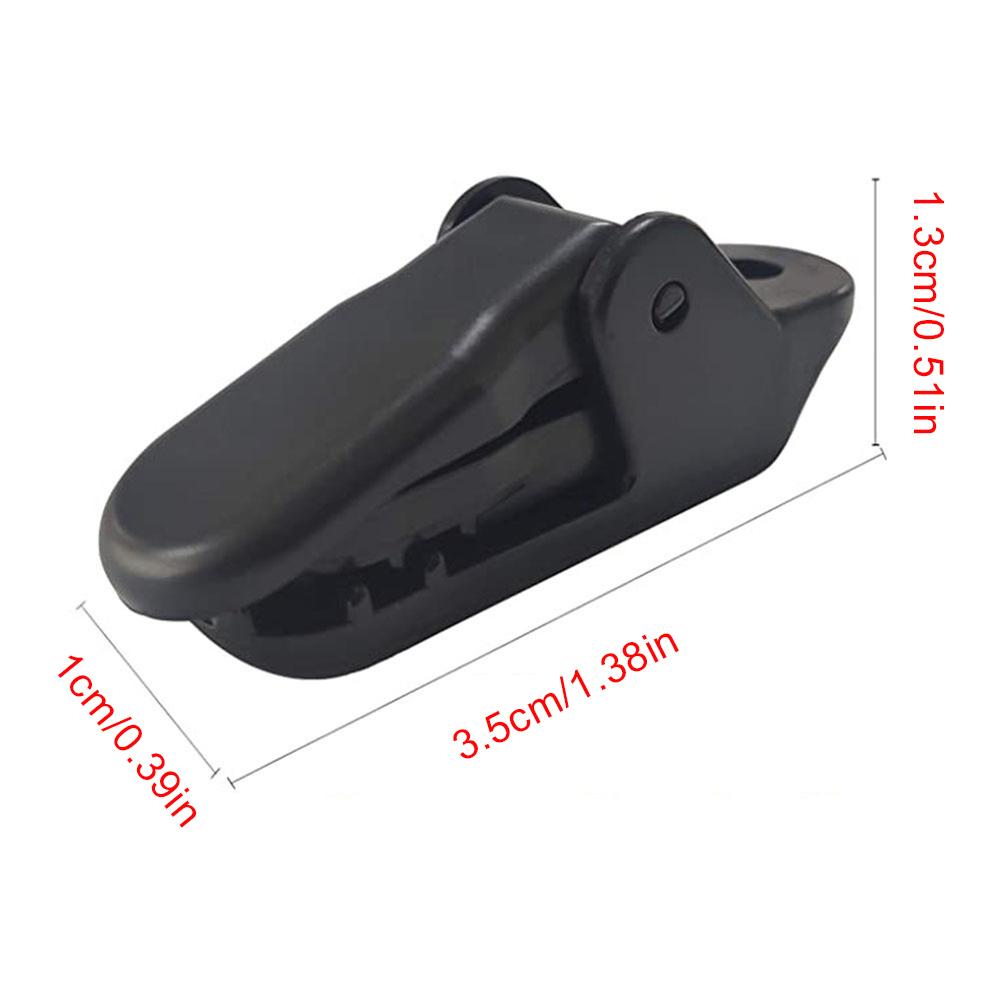 - 10Pcs Camping Tent Tarp Clips with Carabiner Hook for Awnings Canopies (Silver