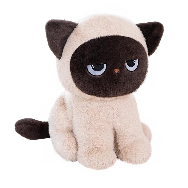 Siamese Cat Plush Pillow Soft Stuffed Animal Doll Sittng Siamese Cat Cushion For Sofa Room Decoration Gift 30cm