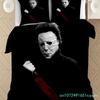 3D-gedrucktes Horror-Bettwäscheset mit Michael Myers Halloween-Motiv für Jungen und Mädchen (Einzel- und Doppelbettgröße) – Bettbezug und Kissenbezug für Kinder und Erwachsene