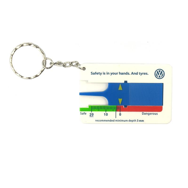 4Pcs Plastic Tire Tread Depth Gauge Plastic Portable Measuring Tread Depth Gauge Digital for Motorcycle Vehicle Car 0-20 Mm
