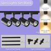 Spot Led Track Light 220V Ceiling Light COB Spotlight Rail Lamp Fixture for Living Room Clothing Store Full Set Track Lighting