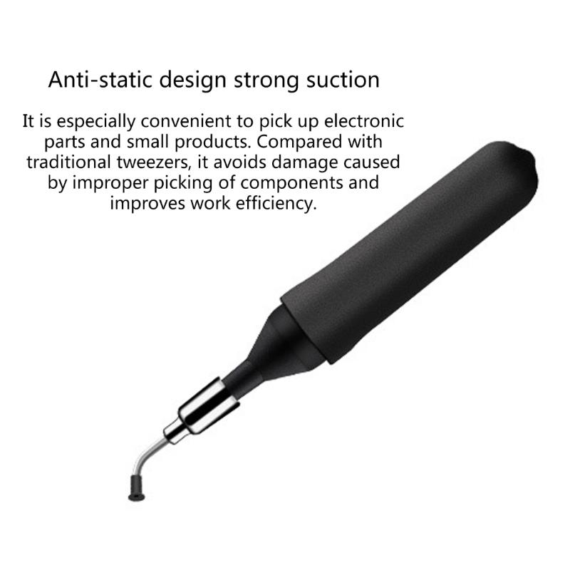 Vacuum Sucking Pen PickUp Tool Set with Suctions Tip and Suctions Cups for IC Precisions Component Placement
