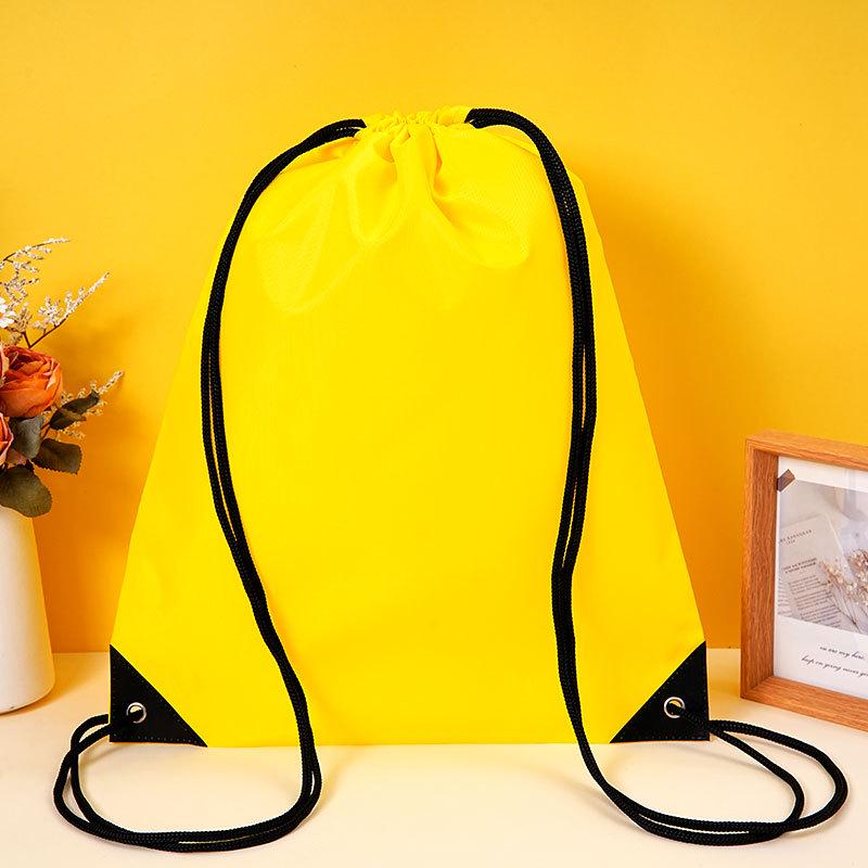 Waterproof 210D Oxford Polyester Sports Drawstring Bag