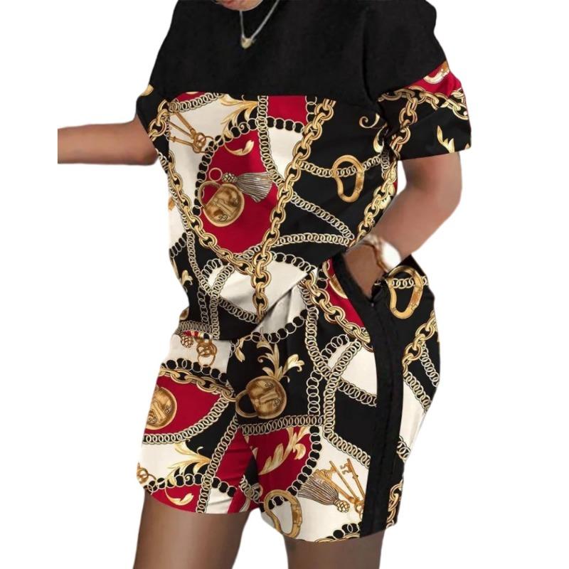 YYFS Moda dame ocazional vară primăvară mâneci scurte cu gâtul O pantaloni pantaloni costume