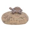 Turtle Stone Key Hider Durable Resin Cute Turtle Decor Fake Rock Key Hider Storage Box for Outside