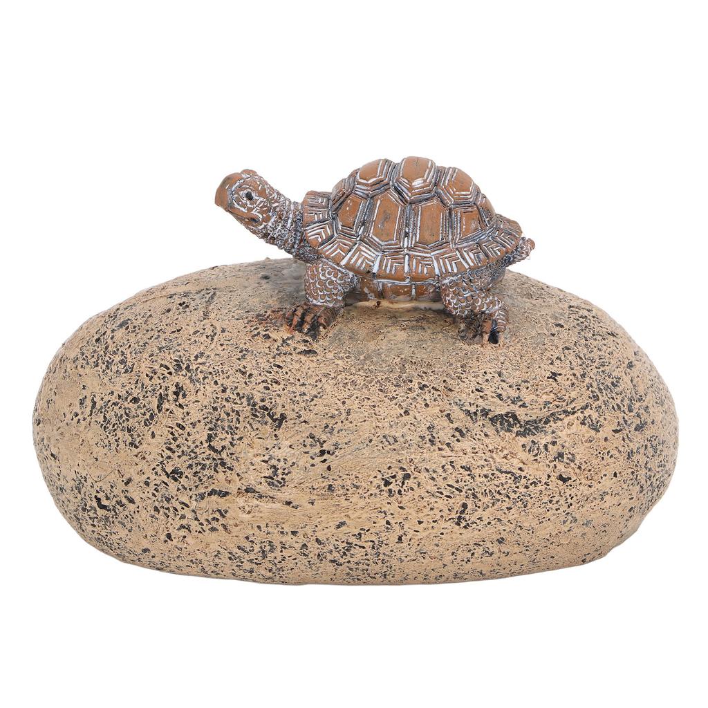 Turtle Stone Key Hider Durable Resin Cute Turtle Decor Fake Rock Key Hider Storage Box for Outside