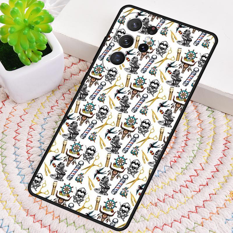 Barber Shop Hair Stylist soft Phone Case for Samsung Galaxy note 10 pro S26 Ultra S23 S24 FE S25 S21 S22 PLUS shockproof Cove