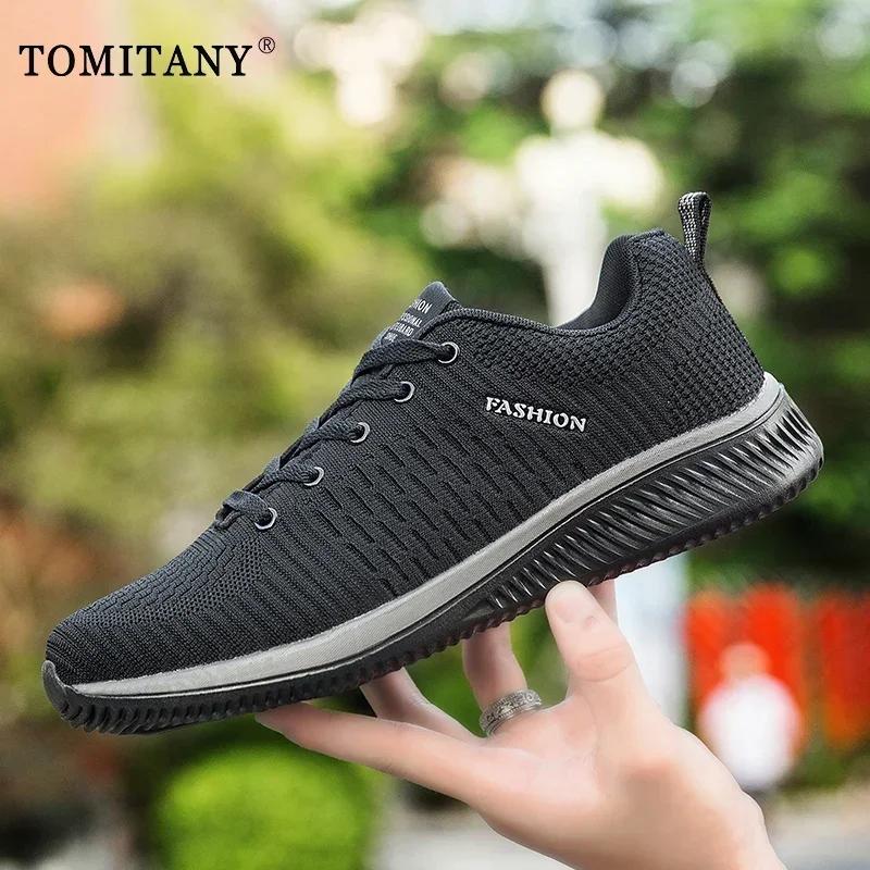 Men Shoes New Mesh Breathable Men'S Casual Shoes Comfortable Non-Slip Lightweight Moccasins Men Jogging Sneakers Size 35-50