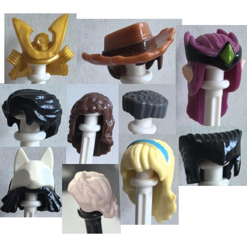 MOC City Building Blocks Procurement Products Body Character Accessories Colorful Hair Mini Bricks Compatible Toys Gift K075 DIY