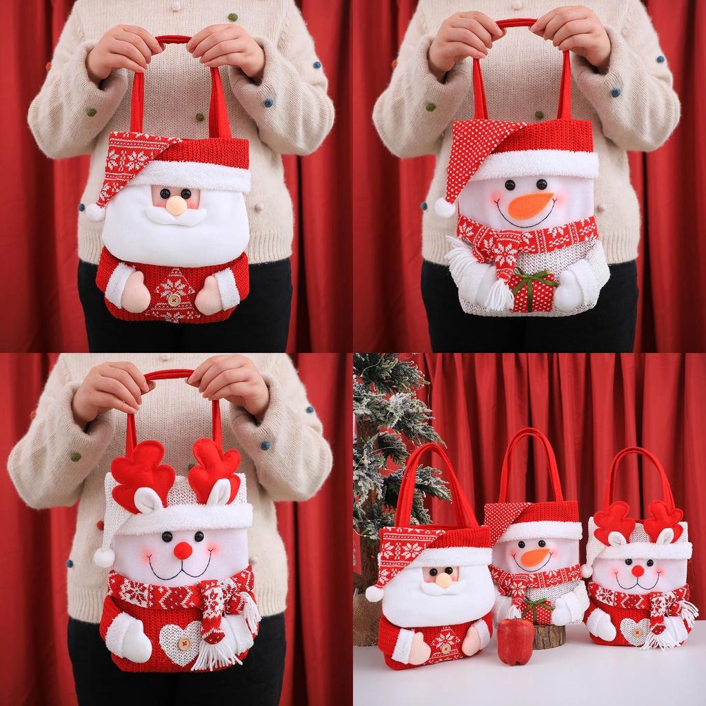 Festive Apple Bag For Christmas Cartoon Candy Bag Reversible Cap Factory Direct Characters)