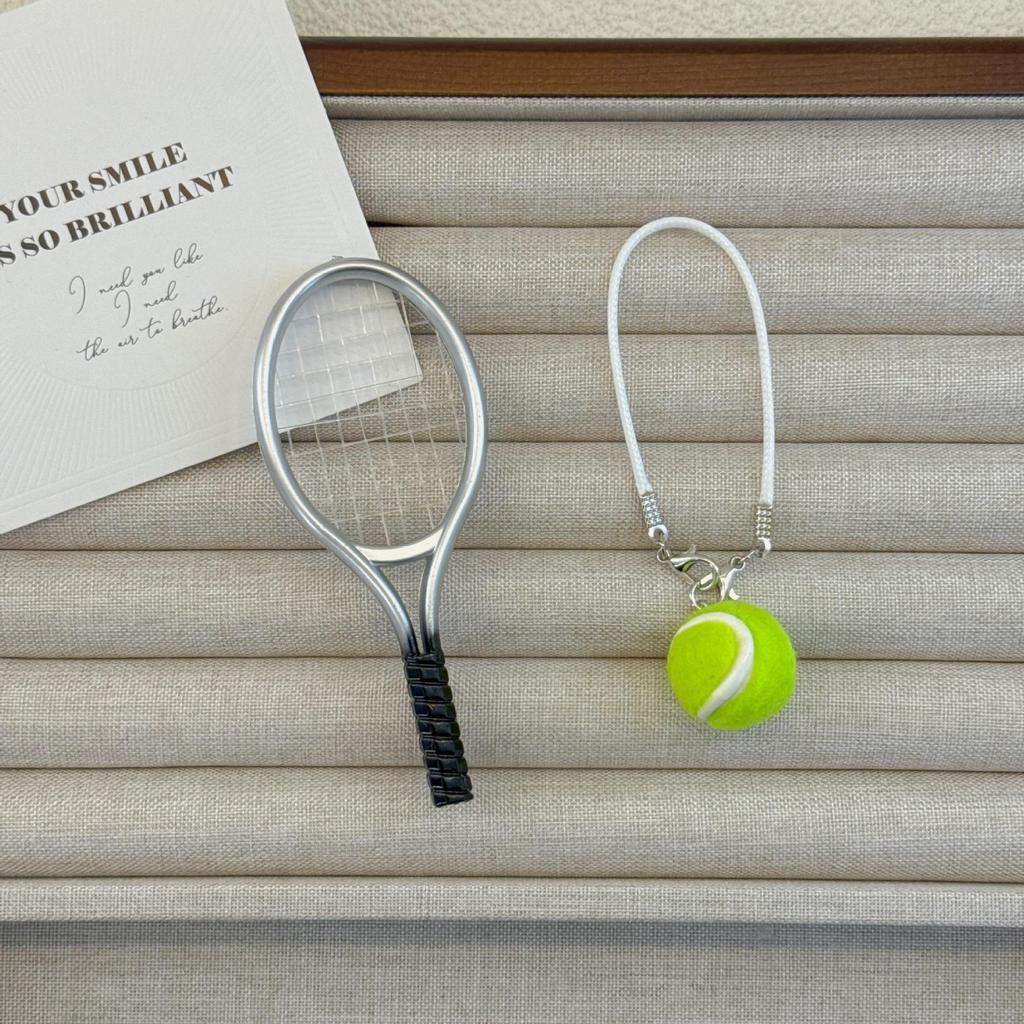 Labubu KT Doll Sports Set: Tennis, Baseball, Badminton Accessories with Pin.