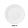 Dairui'en White Ceramic Round Dinner Plates