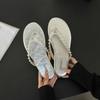 Luxury Pearl Rhinestone Flat Sandals Women Summer Brand Fashion Flip-flops Open Toe Non-slip Comfortable Casual Beach Sandals
