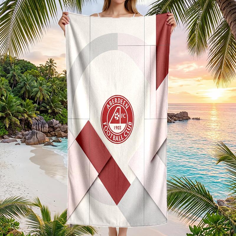 Asciugamano da Spiaggia Asciugatura Rapida Aberdeen FC Stampa Microfibra Assorbente Portatile da Viaggio Asciugamano da Nuoto